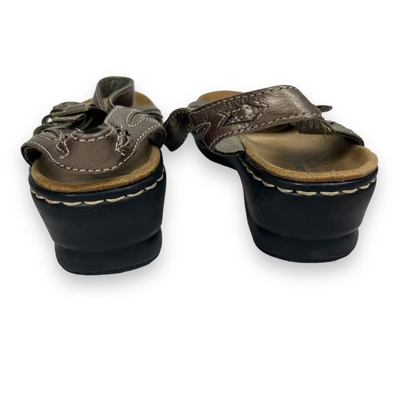 Clarks Bendables Bronze Comfort Strappy Sandals Size 7 - Picture 3 of 8
